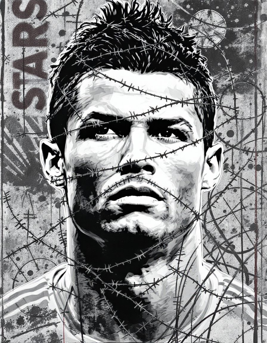 GRAPHIC DESIGN: Ronaldo: For cloth print