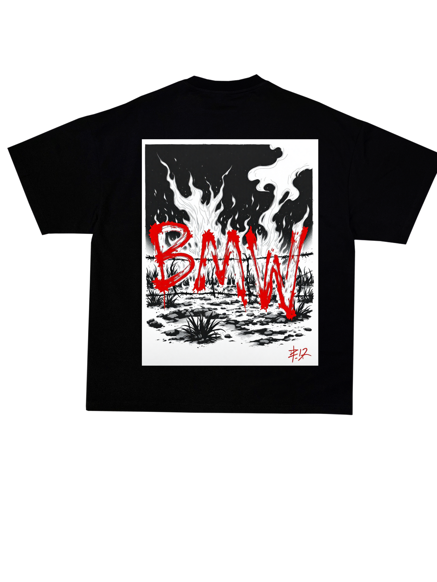 Graphic Design:BMW Grunge Aesthetic:For cloth print