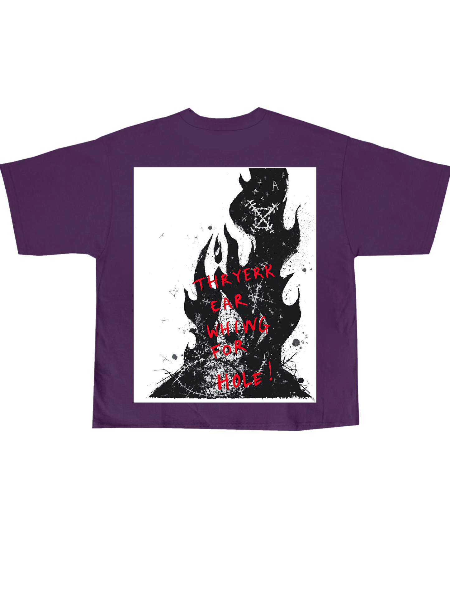 Graphic Design: grunge Fire Design :For Cloth Print