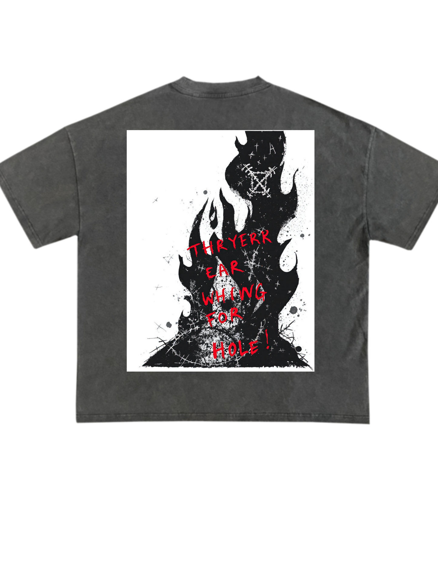 Graphic Design: grunge Fire Design :For Cloth Print