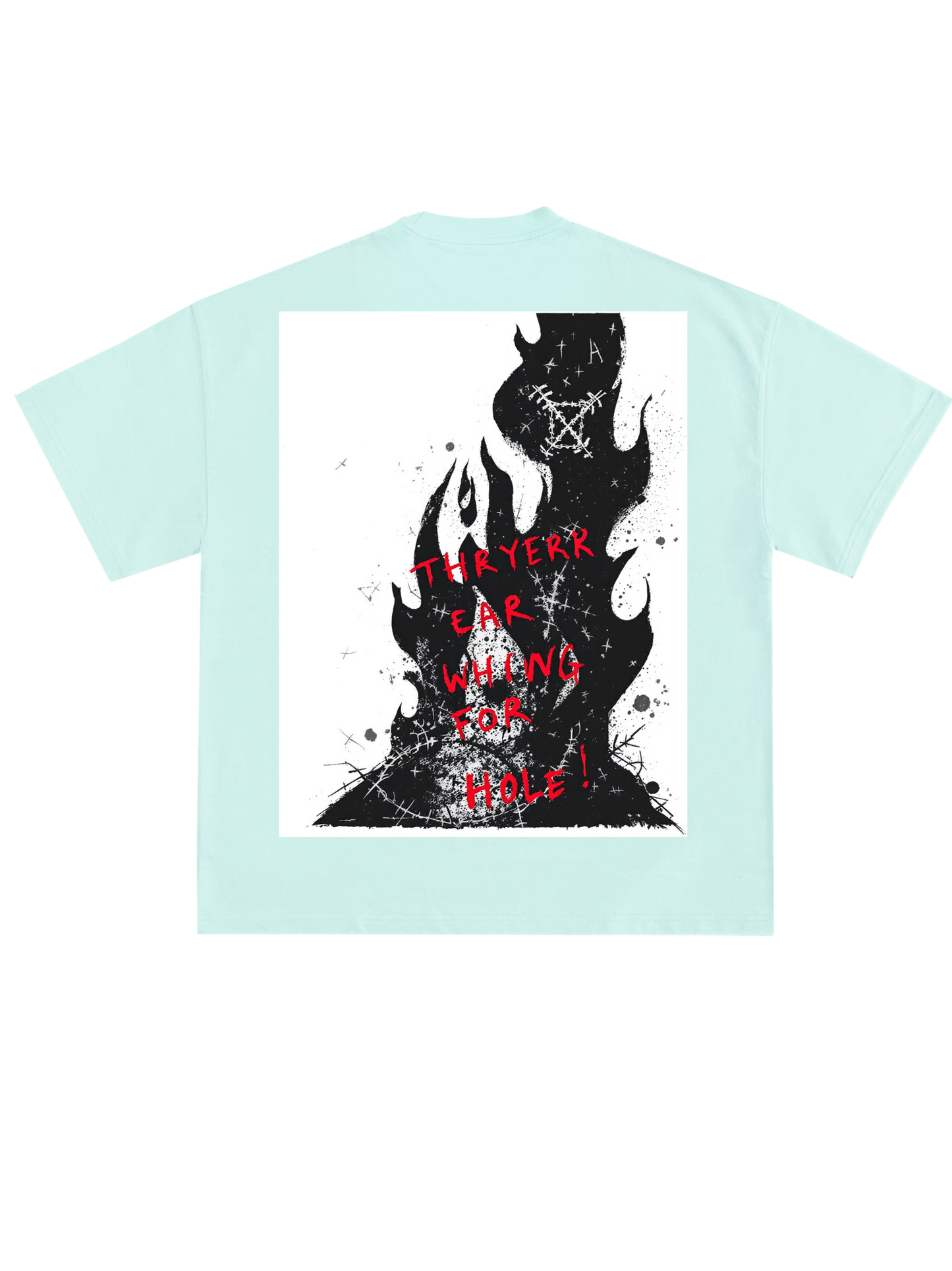 Graphic Design: grunge Fire Design :For Cloth Print