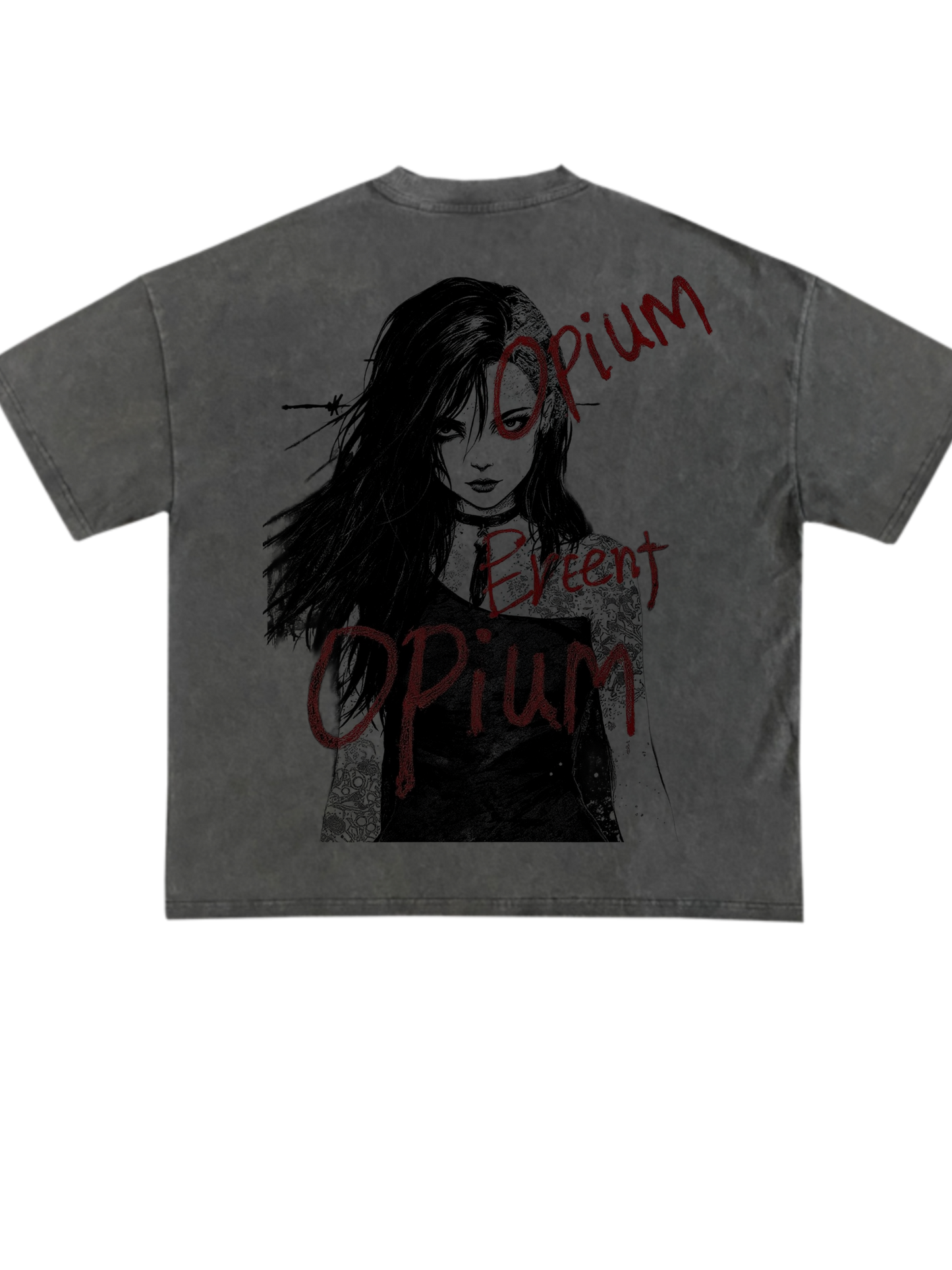 GRAPHIC DESIGN: grunge Art(goth girl)GRAPHIC DESIGN: For cloth print